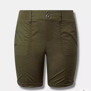 Torrid Olive Green Women's Cargo Shorts
